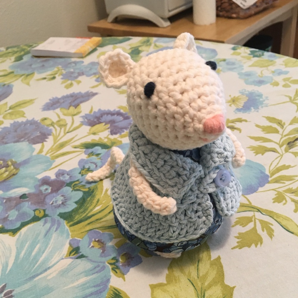 Crocheted Miss Mouse 🫐🐁
